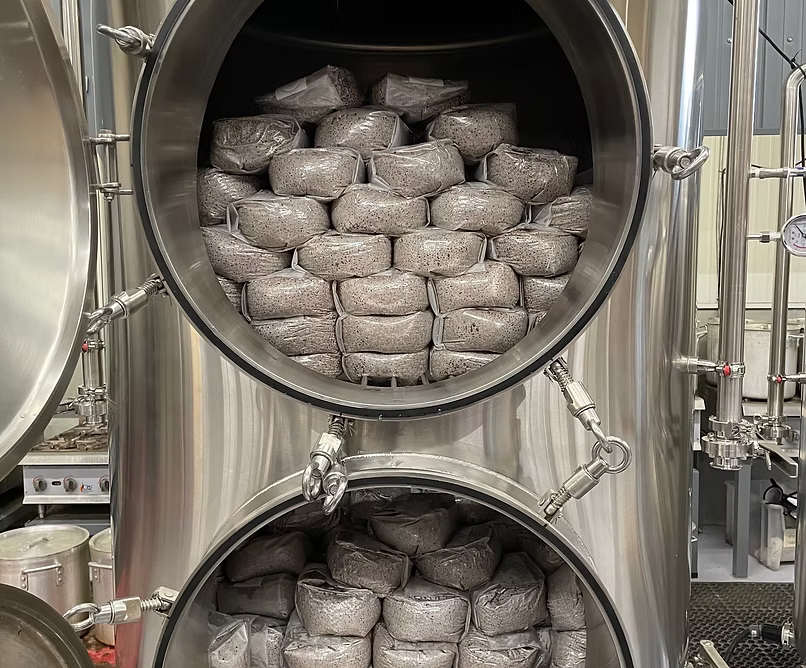 1200L Blue Myco Model B-1180L Commercial Mushroom Sterilizer