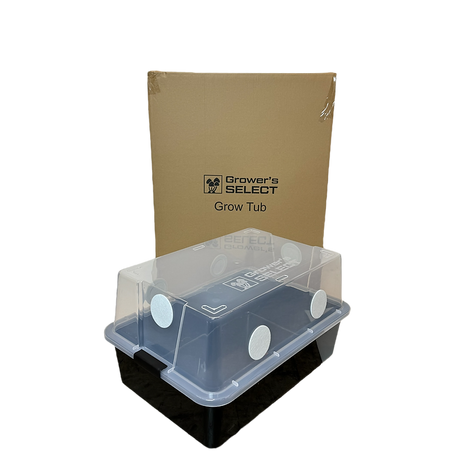 Growers Select 66 Quart Monotubs, Filter Disk, Plugs & Liners (12-Pack)