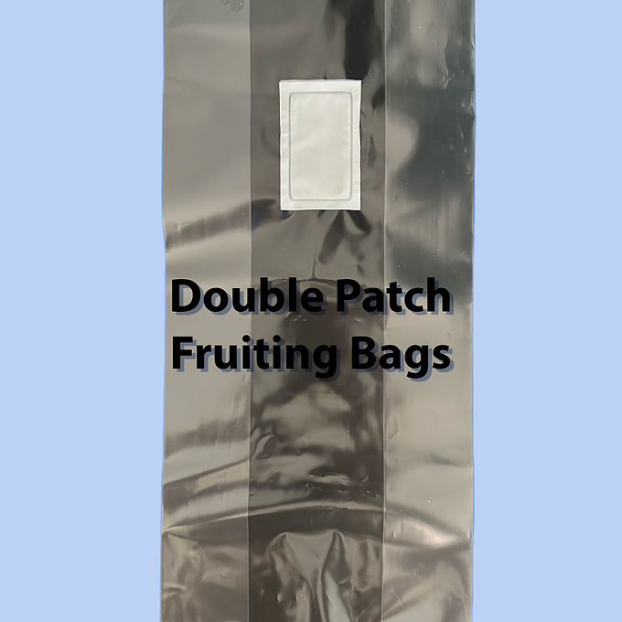 50 Pack of Premium Double Patch Mushroom Fruiting Bag